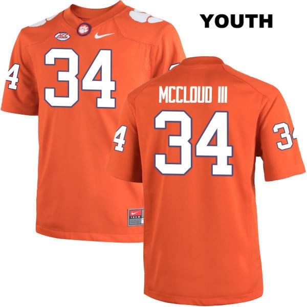 Youth Clemson Tigers #34 Ray-Ray McCloud Stitched Orange Authentic Nike NCAA College Football Jersey ZXT6246YG
